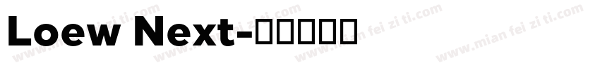 Loew Next字体转换